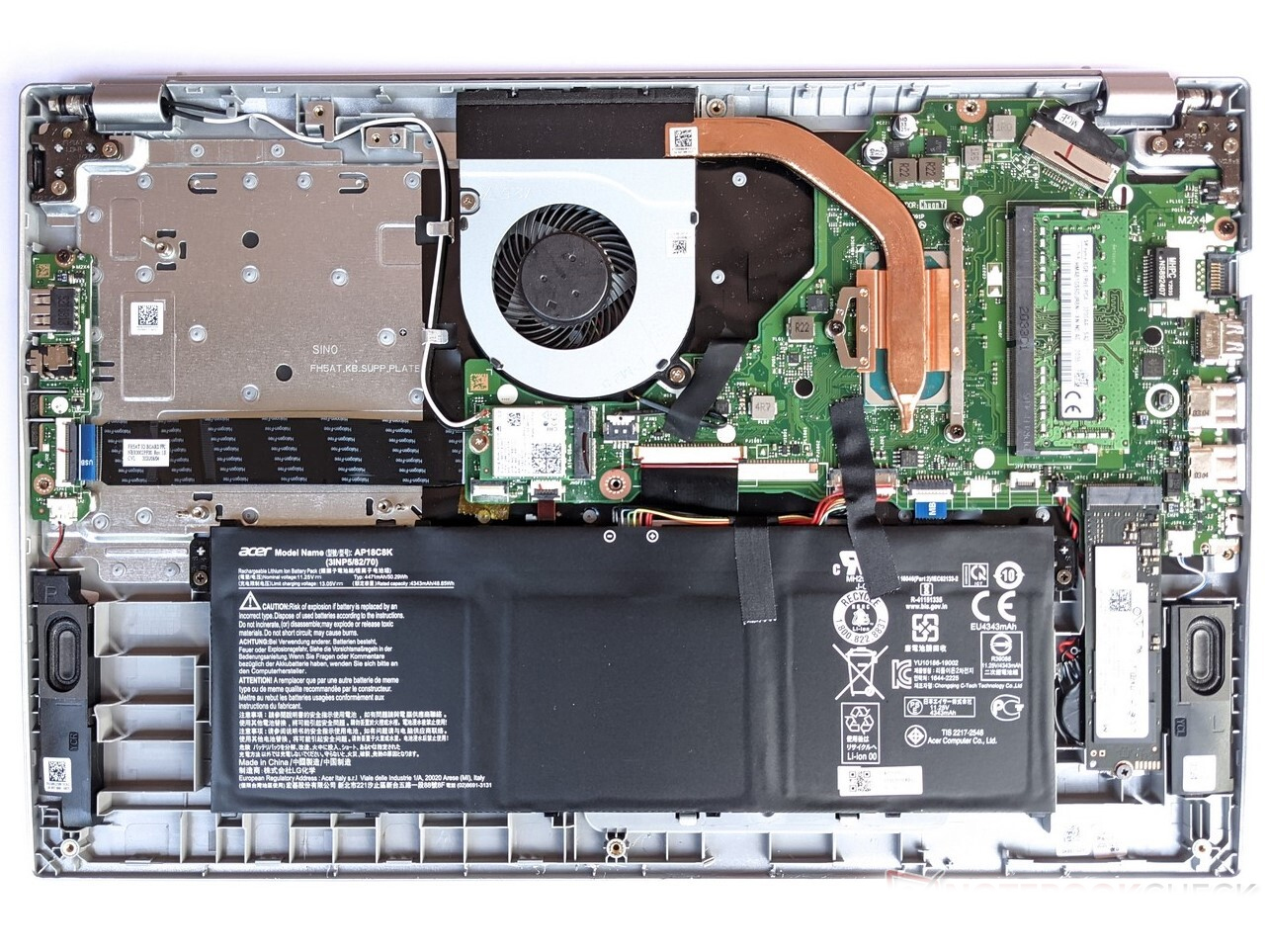 How to replace and fix Acer A315-54 A315-55 A315-56 A515-44 A515-45 A515-46 A515-53 A515-56 Russian RU keyboard (Acer Aspire 5 A515-56-511A)